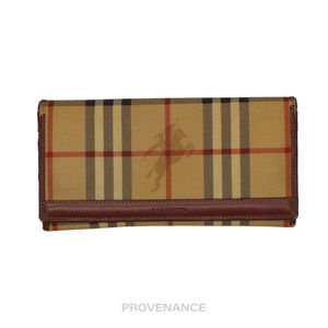 🔴 Burberry Long Wallet - Nova Check